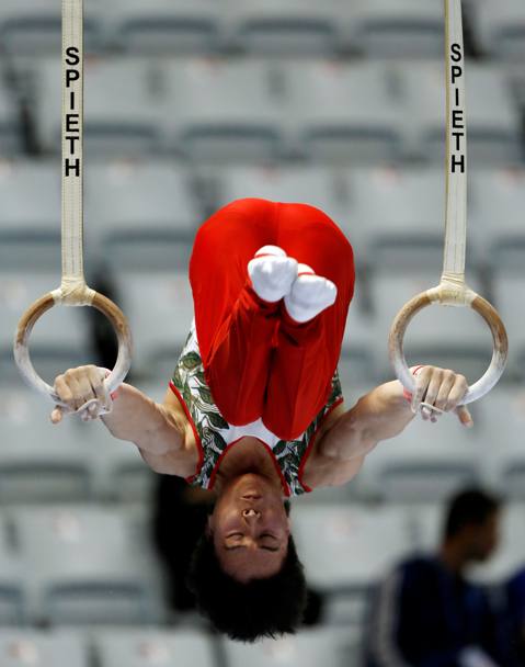 La giapponese Fuya Maeno nella prova degli anelli (Reuters)